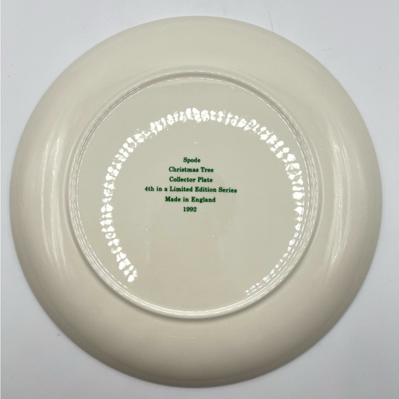 Vintage Spode Christmas Tree Collector 1992 Salad Dessert Plate England 8.5 in - Picture 6 of 7